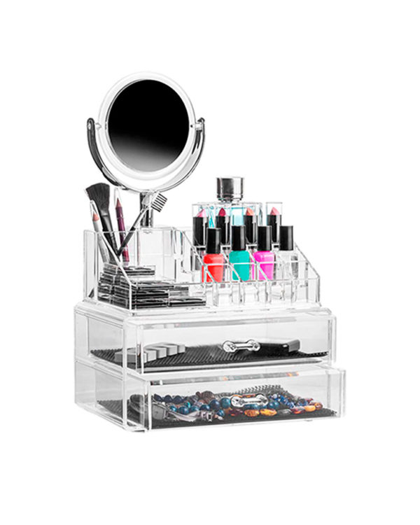 Organizador de Cosméticos Acrilico Kit 3 Pcs